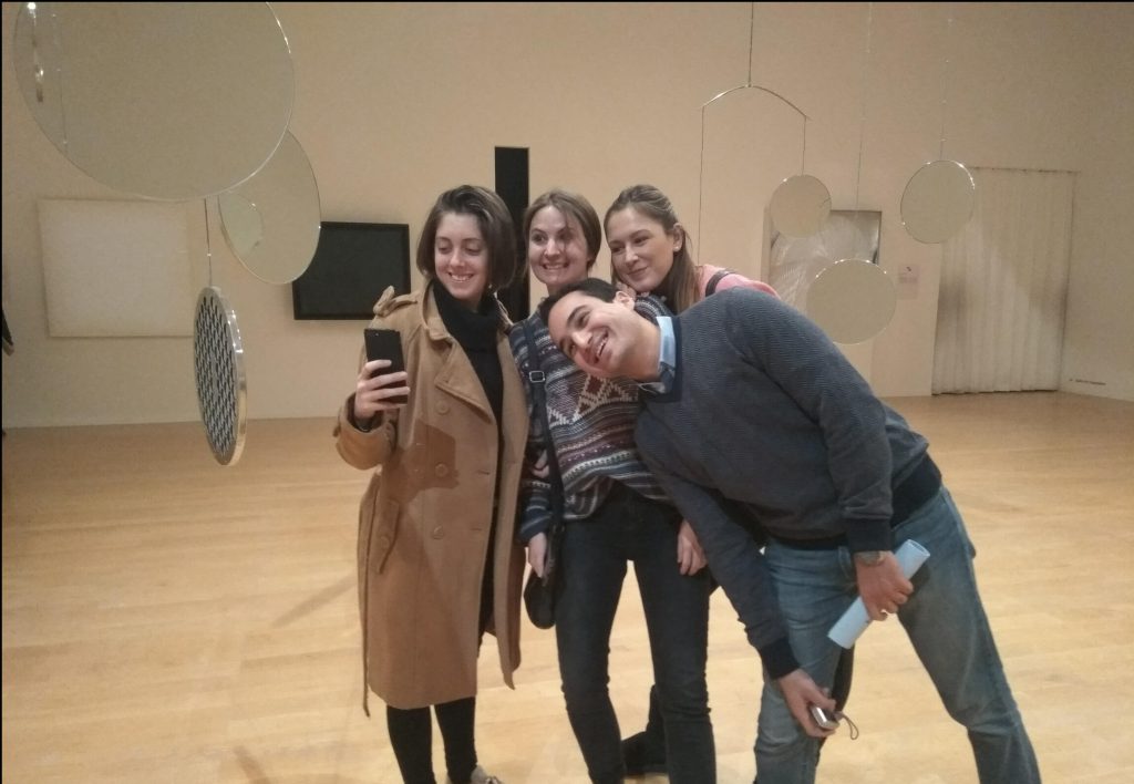 Students on a cultural visit in Lyon