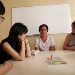 students at work during a french class