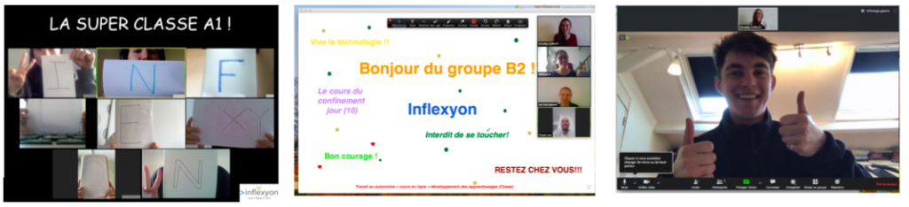 Estudiantes internacionales asisten a clases virtuales de francés impartidas por Inflexyon