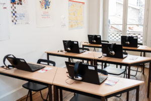 examination room with computers