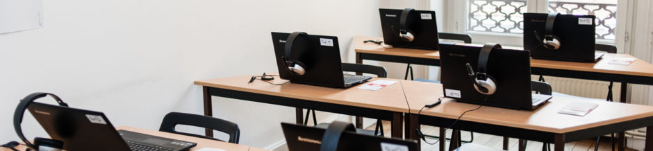 examination room with computers