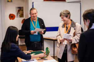 International students participating in French exchange