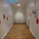 hallway decorated with flowers at inflexyon