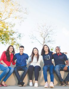 International students during a cultural visit