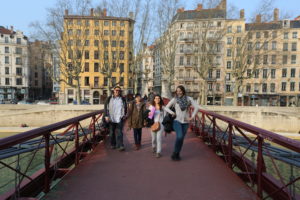 Visite des étudiants à Lyon