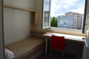 Single room in a Crous university residence 